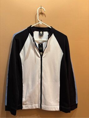 Jones New York Active wear Zip up track jacket  with Pockets Size XL NWT
